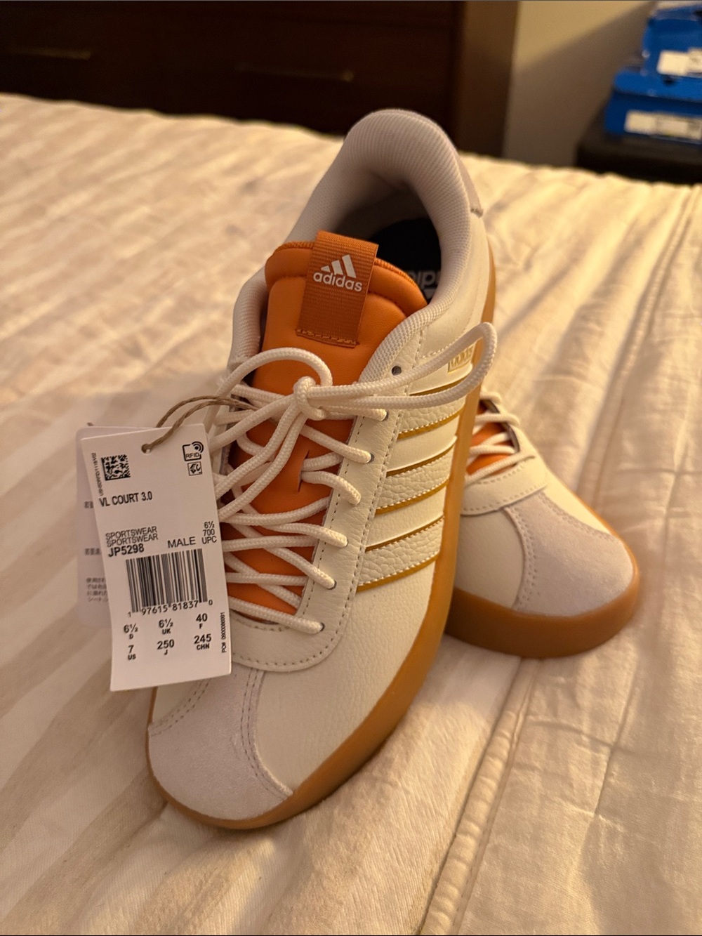 adidas VL Court 3.0 Men’s Beige/Tan Sneakers